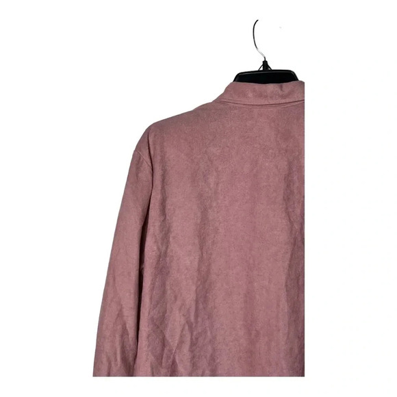 1605. VINTAGE TEDDI SPORT JACKET 100% POLYESTER SIZE PETITE MEDIUM PINK IN COLOR - Picture 8 of 9